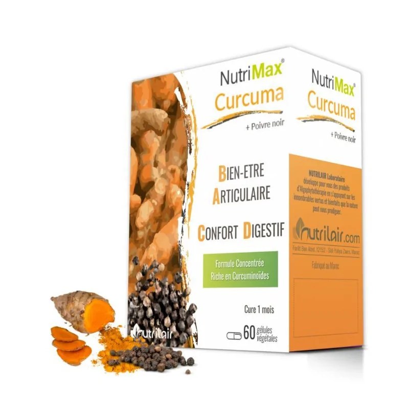 NUTRIMAX Nutrimax Curcuma + Poivre Noir 60 Gelules