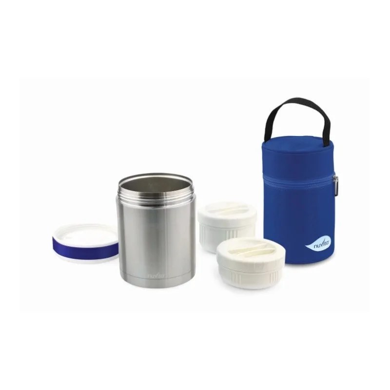 Nuvita NUVITA BOITE THERMIQUE ALIMENTAIRE EN ACIER INOXYDABLE 1000 ML AVEC SAC DE TRANSPORT - 1478 PRO