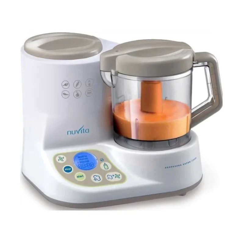 Nuvita NUVITA ROBOT MULTIFONCTION 6 EN 1 CUISEUR VAPEUR – MIXE – HOMOGÉNÉISE – DÉCONGÈLE – CHAUFFE-BIBERON – STÉRILISATION –1966