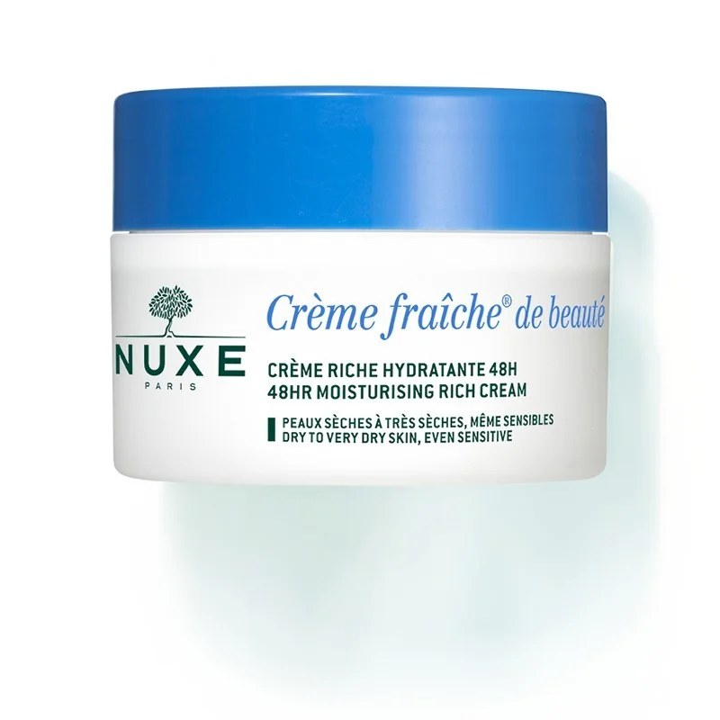 NUXE NUXE CREME FRAICHE DE BEAUTE ENRICHIE CREME RICHE HYDRATANTE ET APAISANTE 24H 50ML - Peaux Sèches Et Très Sèches
