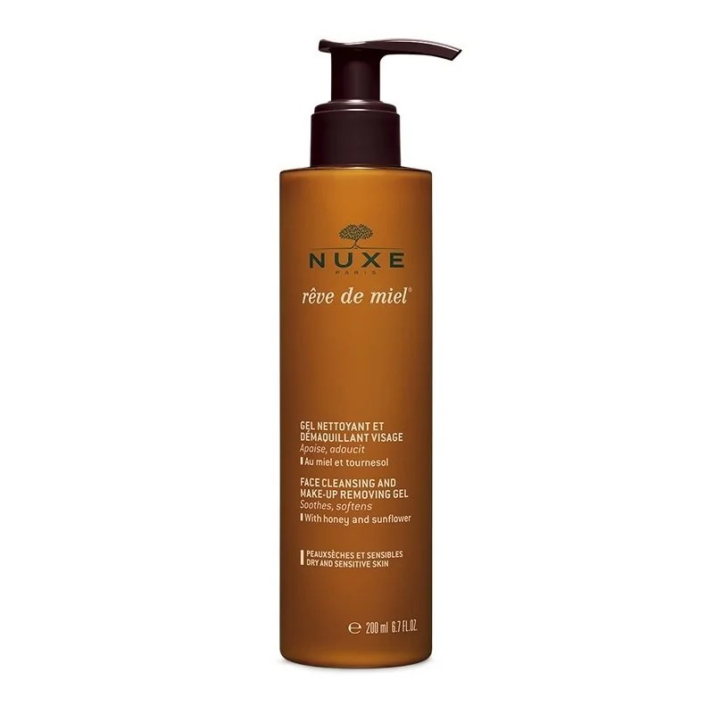 NUXE NUXE REVE DE MIEL GEL NETTOYANT ET DEMAQUILLANT 200ml Peaux Sèches Et Sensibles