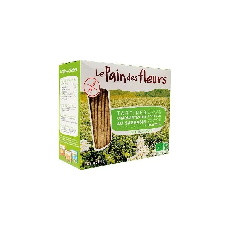 Pain des fleurs Le Pain des Fleurs Tartines Craquantes Sarrasin sans Gluten 150G