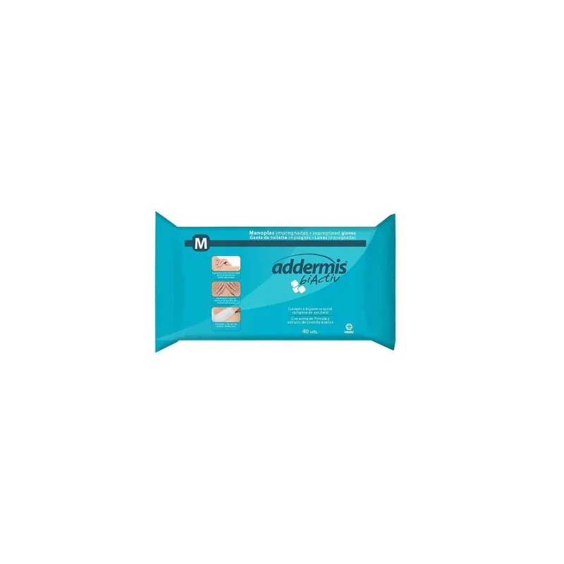para-médical Indas gants de toilette imprégnés Addermis 0050G40