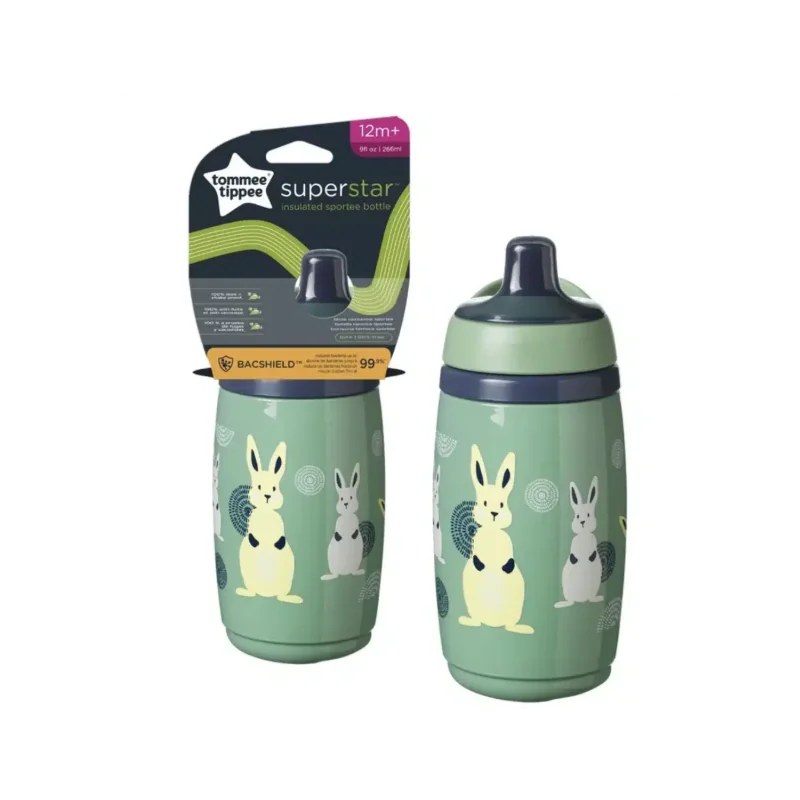 Tommee Tippee Gourde isotherme +12m 266ml Vert
