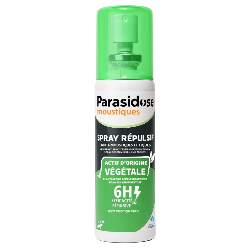 PARASIDOSE Parasidose Moustiques spray répulsif 'ACTIF D'ORIGINE VEGETALE"  100ml