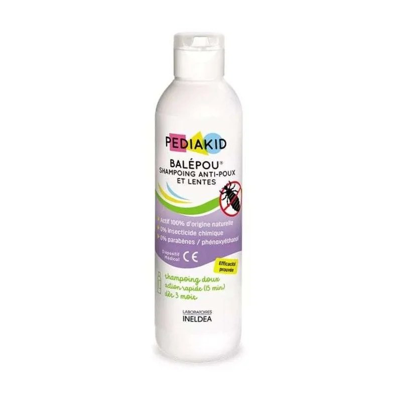 PEDIAKID  PEDIAKID BALEPOU SHAMPOOING ANTI POUX ET LENTES 200 ML