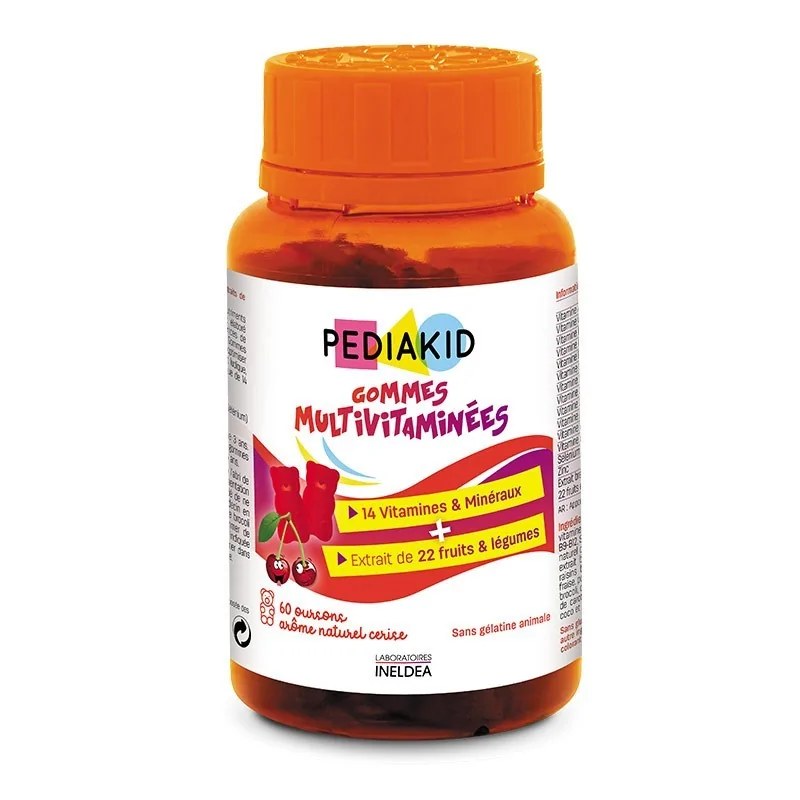 PEDIAKID  PEDIAKID GOMMES MULTIVITAMINÉES 60 oursons