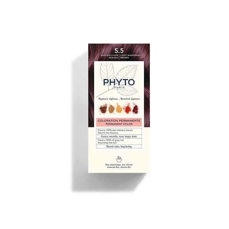 PHYTO PHYTO COLORATION 5.5 CHÂTAIN CLAIR ACAJOU