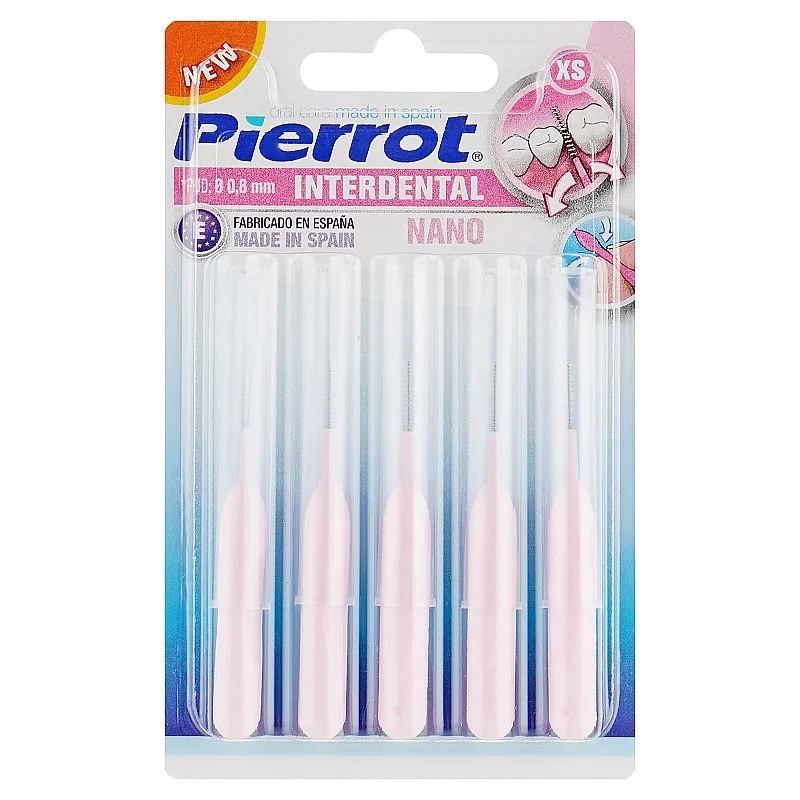 PIERROT PIERROT BROSSETTES INTERDENTAIRES NANO x 5 (0,8 mm) - 65