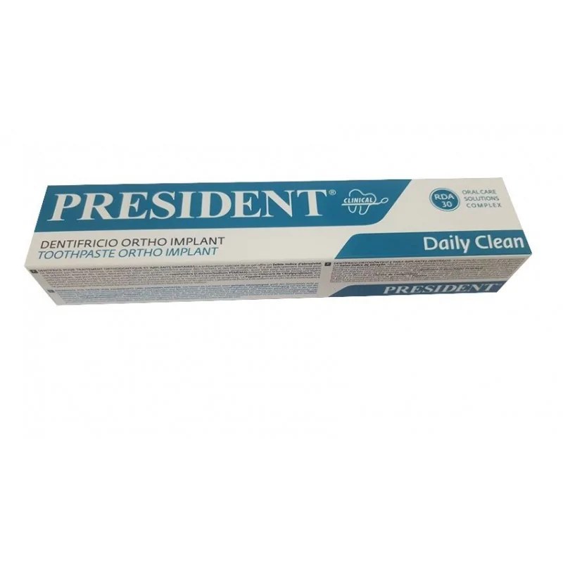 PRESIDENT  PRESIDENT DAILY CLEAN DENTIFRICE ORTHO IMPLANT 75 ML