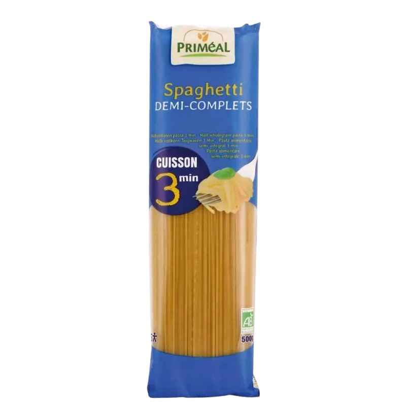 Priméal Primeal Spaghetti Demi-complets 500G