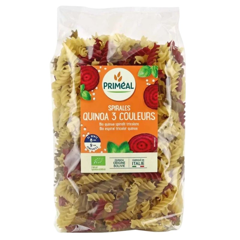 Priméal Primeal Spirales 3 couleurs quinoa 500g