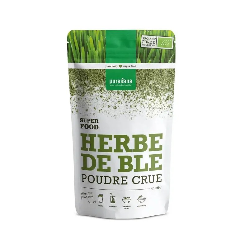 Purasana PURASANA POUDRE D'HERBE DE BLE 200G