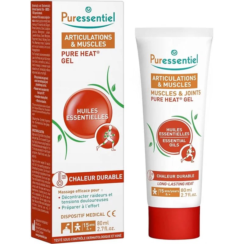 PURESSENTIEL PURESSENTIEL ARTICULATION & MUSCLES PUREHEAT GEL 80ML