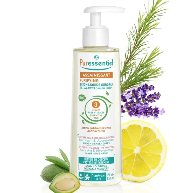 PURESSENTIEL PURESSENTIEL ASSAINISSANT SAVON SURGRAS - 250 ML