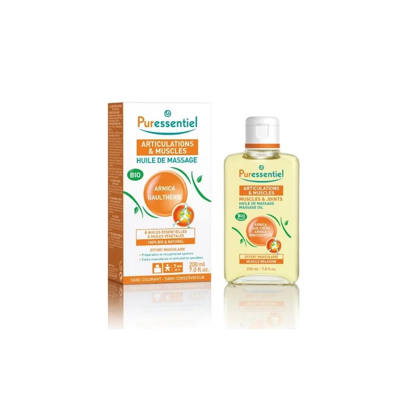 PURESSENTIEL Puressentiel Huile de massage bio effort musculaire Arnica / Gaulthérie 100ml
