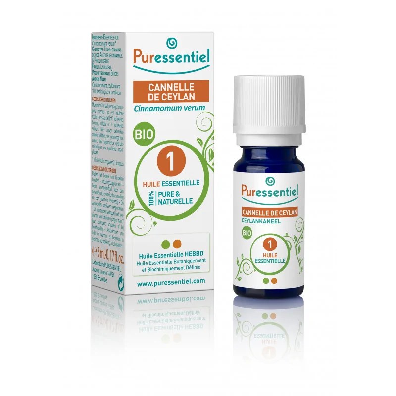 PURESSENTIEL PURESSENTIEL HUILE ESSENTIEL CANNELLE DE CEYLAN BIO 5ML