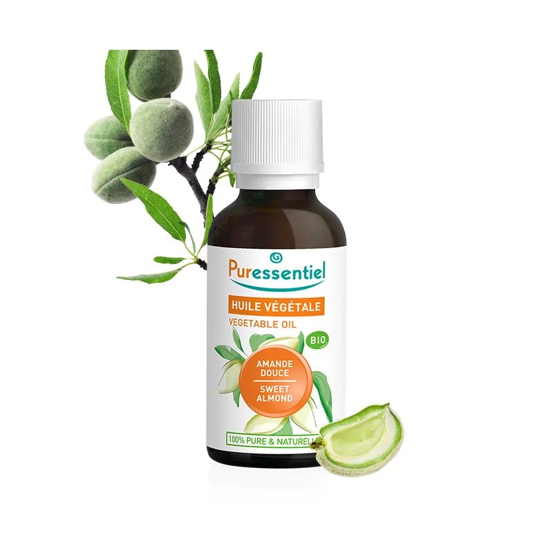 PURESSENTIEL PURESSENTIEL HUILE VÉGÉTALE AMANDE DOUCE BIO 50 ML