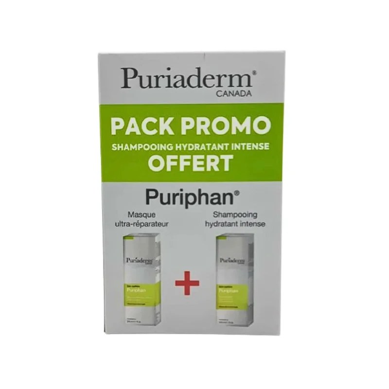 puriaderm Puriaderm Pack Puriphan Masque Ultra-Reparateur 200ML+Puriphan Shampoing Hydratant 200 ML Offert