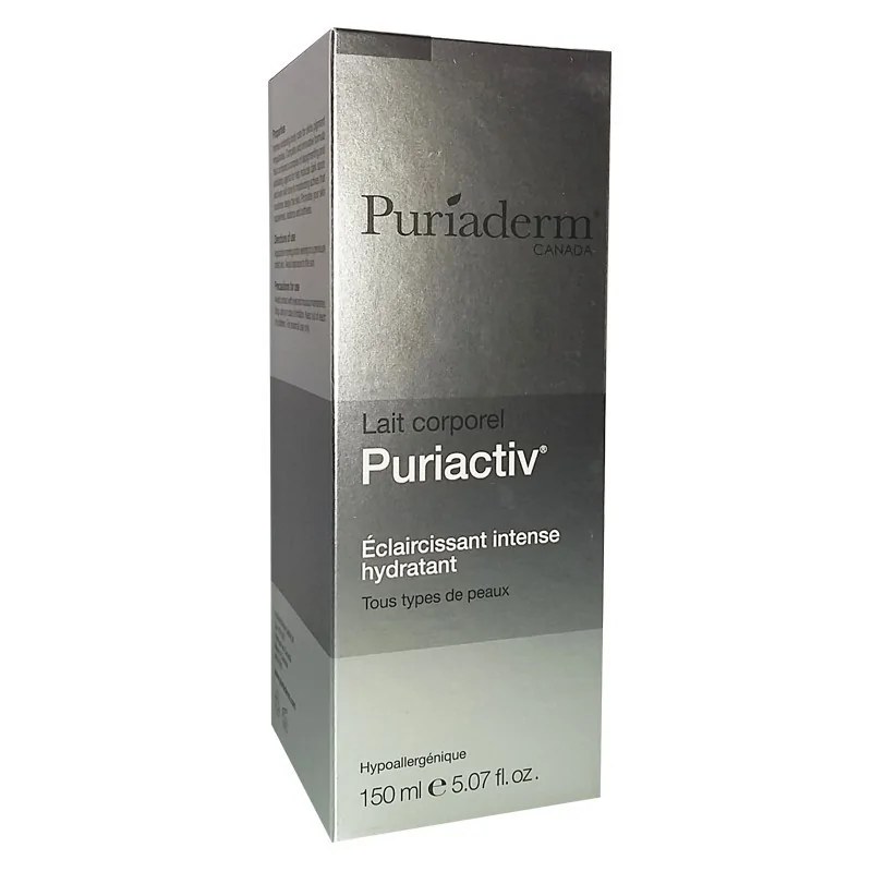puriaderm Puriaderm puriactiv lait corporel éclaircissant intense hydratant 150 ml