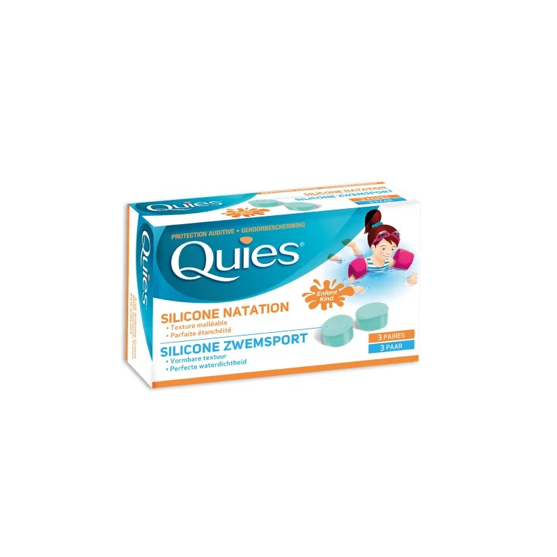 QUIES QUIES SILICONE NATATION ENFANT 3 Paires