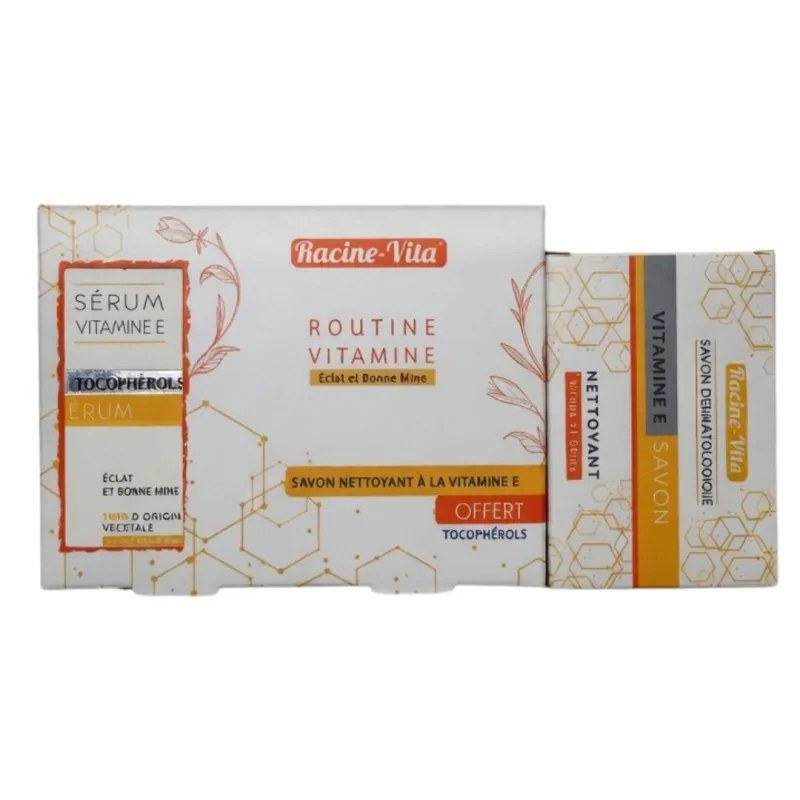 Racine-Vita Racine vita Serum Vitamine E ACHETE + Savon nettoyant a la vitamine E OFFERT