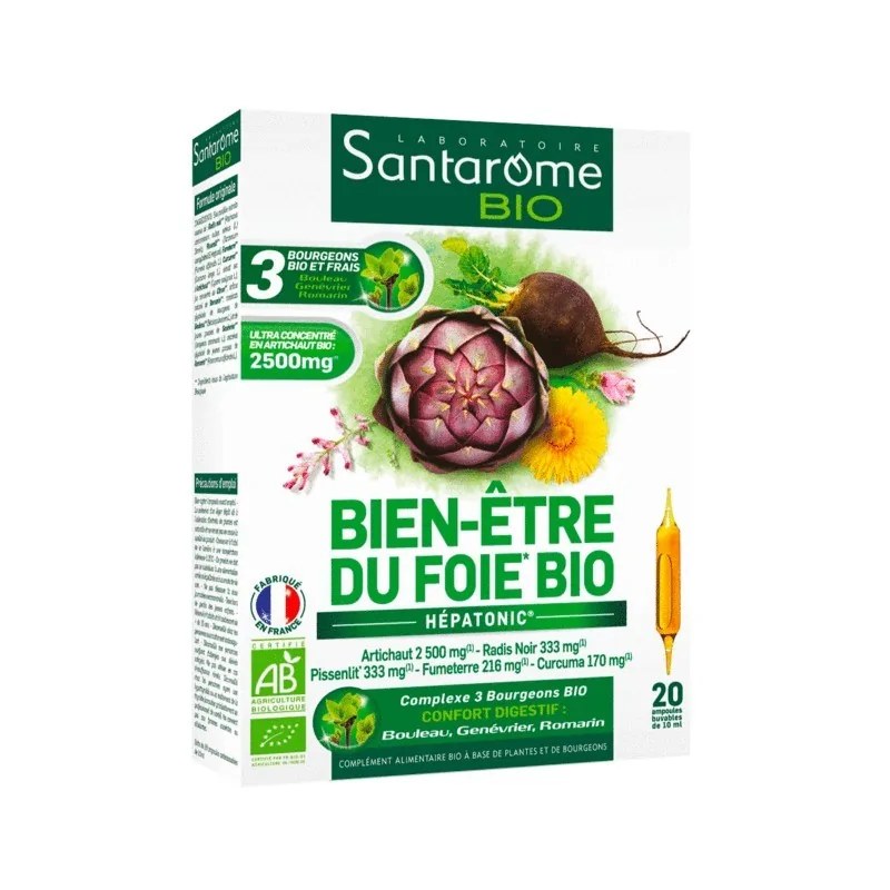 Santarome SANTAROME BIEN-ÊTRE DU FOIE BIO 20 AMPOULES