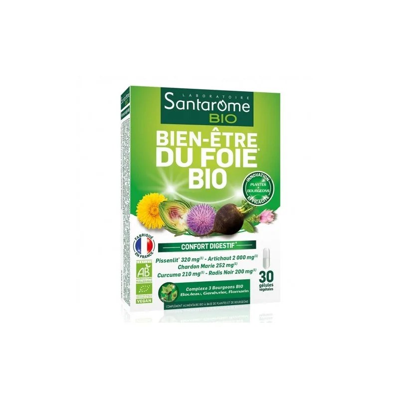 Santarome SANTAROME BIEN-ÊTRE DU FOIE BIO 30 GÉLULES