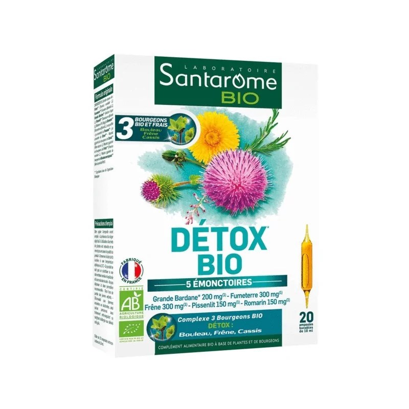 Santarome SANTAROME DÉTOX BIO 20 AMPOULES