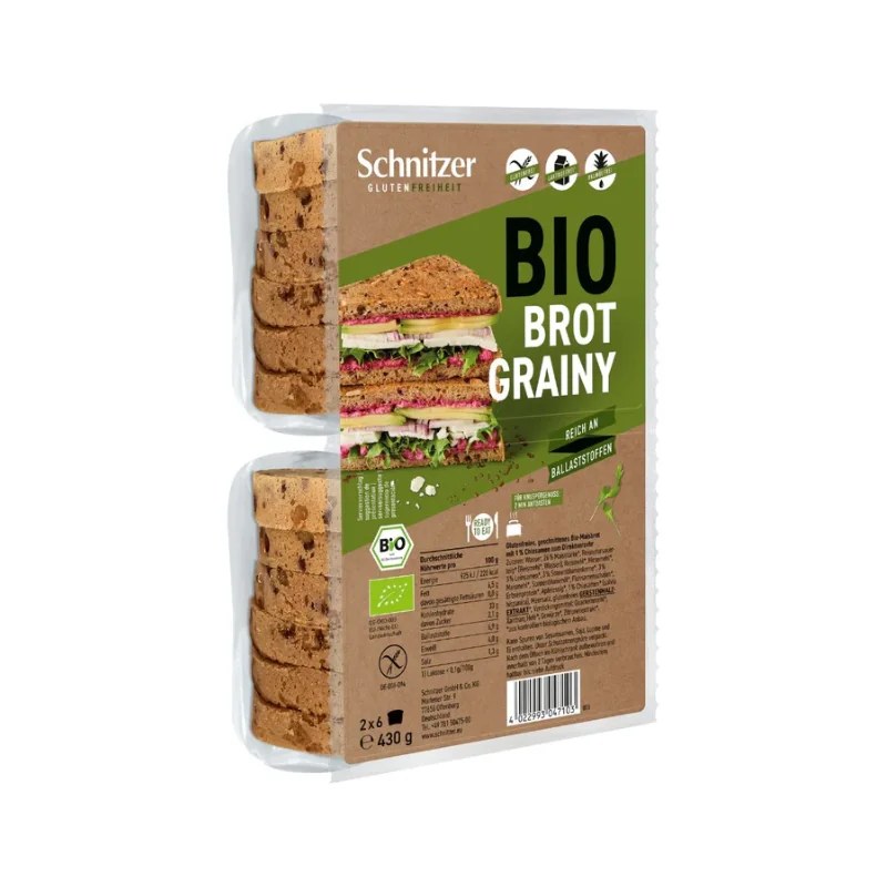 SCHNITZER SCHNITZER PAIN DE MIE AUX GRAINES SG 430G