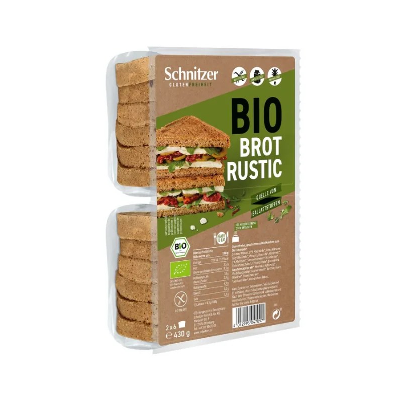 SCHNITZER SCHNITZER PAIN DE MIE RUSTIQUE SG 430G