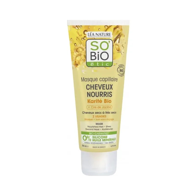 SO'BiO SO'BIO MASQUE KARITE & CIRE DE JOJOBA 200ML