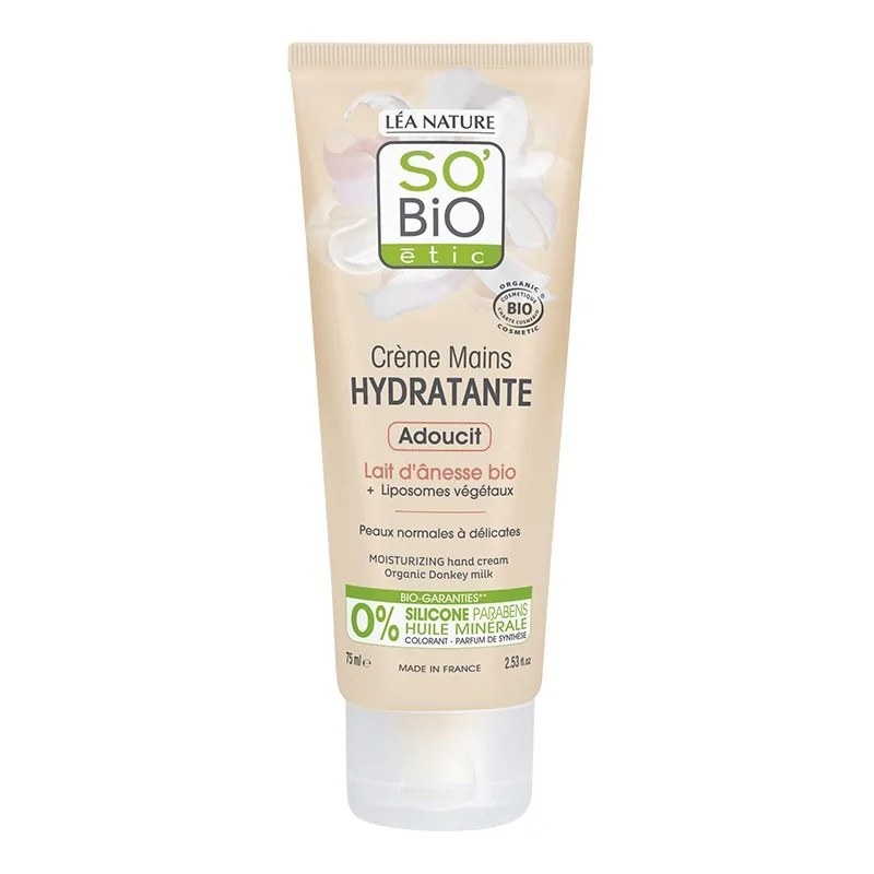 SO'BiO So bio Creme mains au lait d’ânesse 75 ML