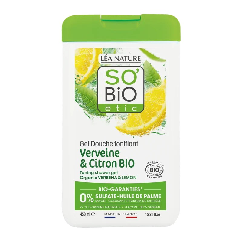 SO'BiO So Bio Gel Douche Verveine Citron 450Ml