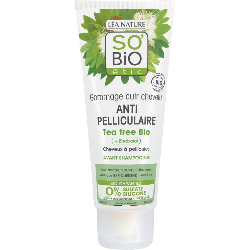 SO'BiO SO BIO GOMMAGE AVANT SHAMPOING TEA TREE 200ML