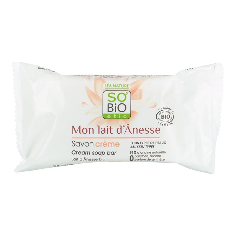 SO'BiO SO BIO SAVON CREME BLOC AU LAIT D'ANESSE 100 G