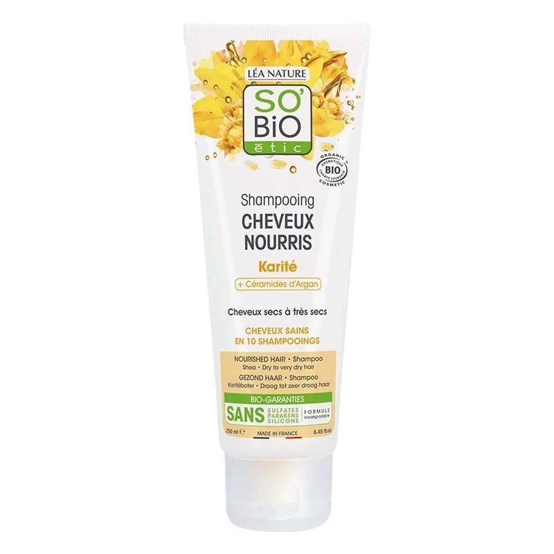 SO'BiO SO BIO Shampoing cheveux nourris au karité 250ml