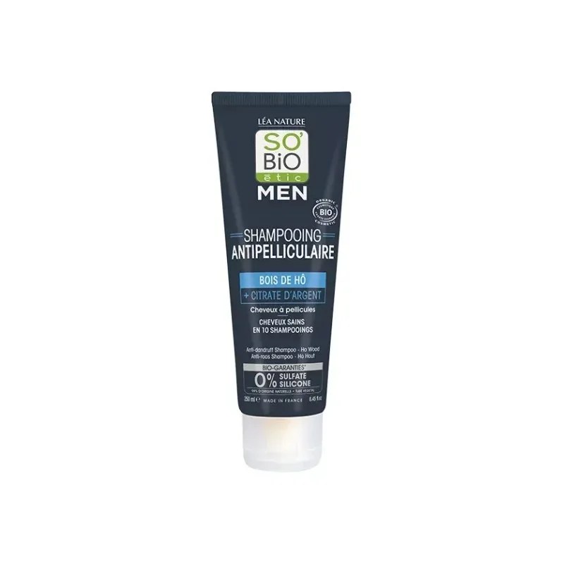 SO'BiO SO BIO SHAMPOING MEN ANTI-PELLICULAIRE BOIS DE HÔ 250ML