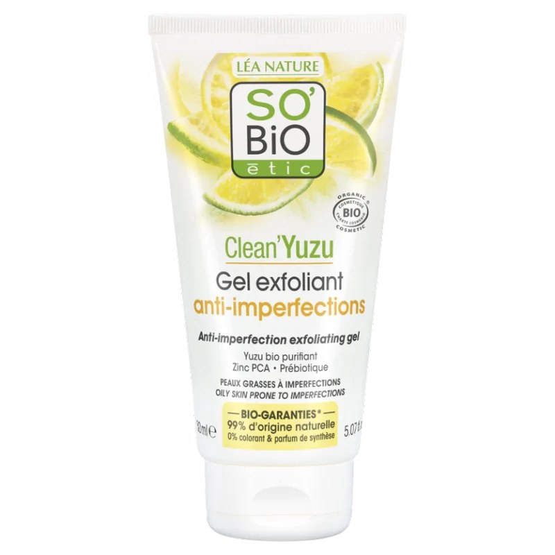 SO'BiO So Bio Yuzu Gel Exfoliant Anti-Imperfections 150Ml