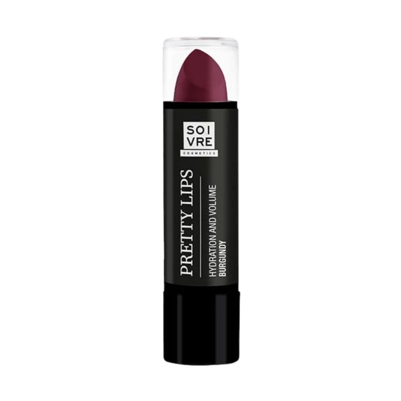 Soivre SOIVRE PRETTY LIPS BURGUNDY 3.5g (GLOSS) «MAUVE FONCE» «water proof»