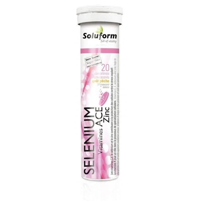 SOLUFORM SOLUFORM SELENIUM VITAMINES ACE ZINC 20 COMPRIM