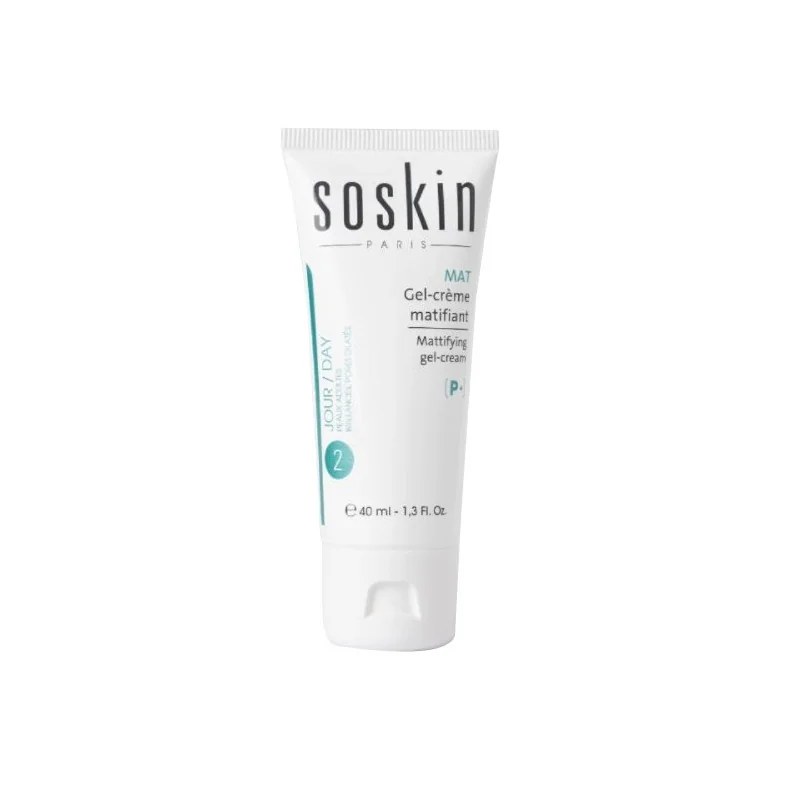 SOSKIN SOSKIN PURIFIANT+ GEL-CREME MATIFIANT 40ml Peaux Mixtes À Grasses