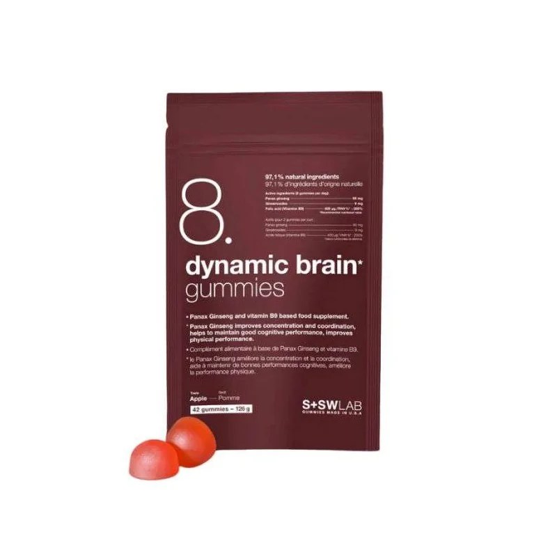SSWLAB SSWLAB 8 DYNAMIC BRAIN GUMMIES 126G 42 GUMMIES GOUT POMME