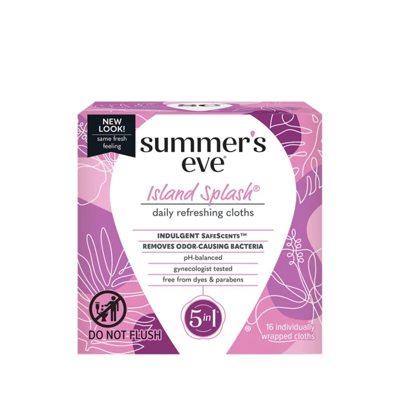 Summer’s Eve Summer’s Eve Island Splash Cleansing 16 Cloths