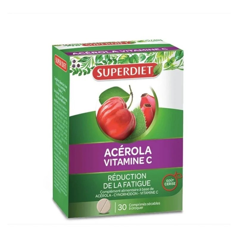 SUPER DIET Super Diet Acérola Vitamine C 30 Comprimés
