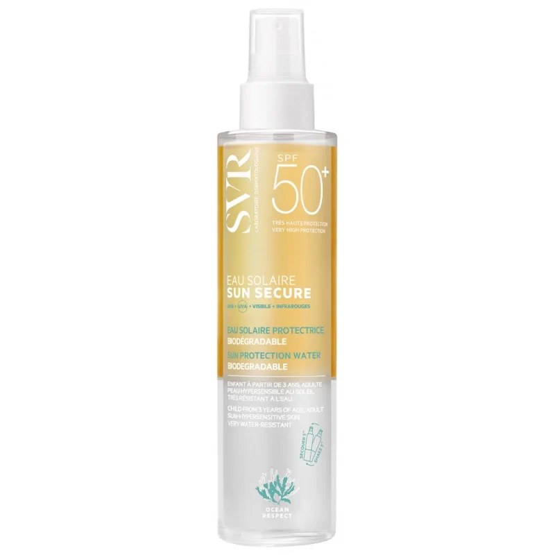 SVR SVR Sun Secure Eau Solaire Protectrice Biodégradable SP50+ 200 ml