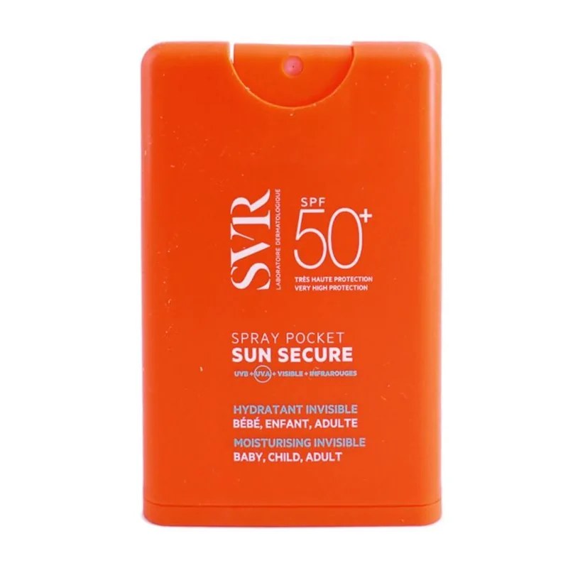 SVR SVR SUN SECURE HYDRATANT INVISIBLE SPF 50+ SPRAY POCKET 20 ML