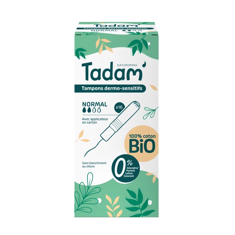 TADAM' Tadam’ Tampons Dermo-sensitifs Avec Applicateur Normal X16