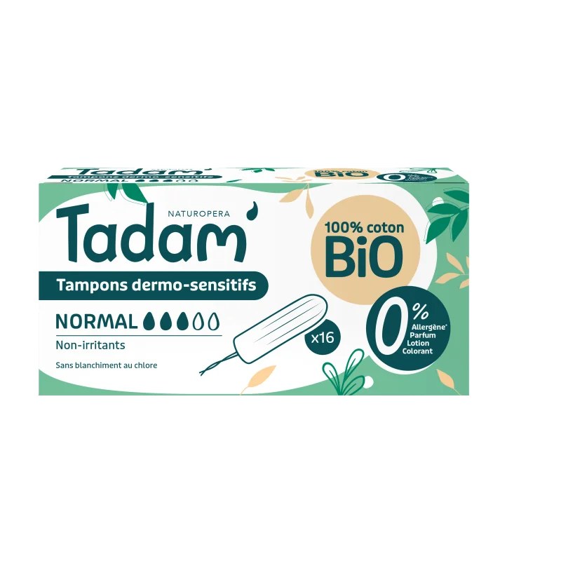 TADAM' TADAM' TAMPONS NORMAL SANS APPLICATEUR 16U