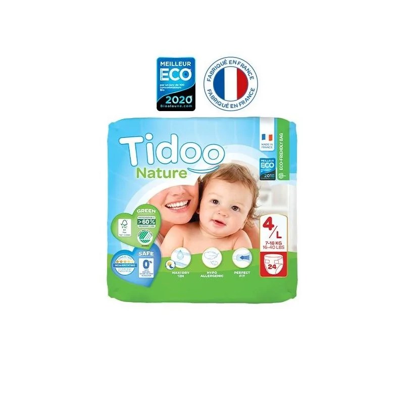 TIDOO TIDOO COUCHES T4/L 7-18 KG 24 U